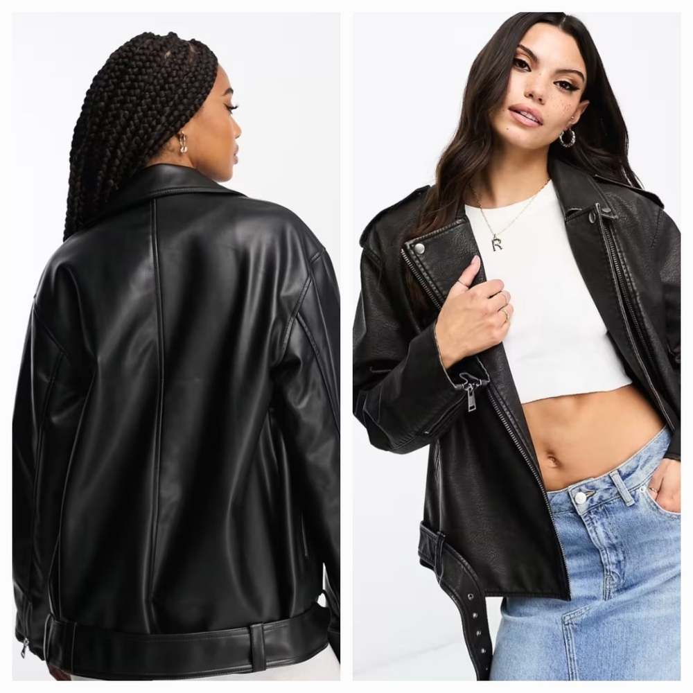 ASOS Oversized Moto Jacket - Picture 10 of 15